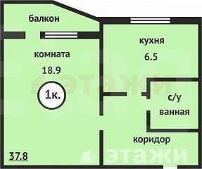 Москва, 1-но комнатная квартира, Мичуринский пр-кт. д.29 к2, 8700000 руб.