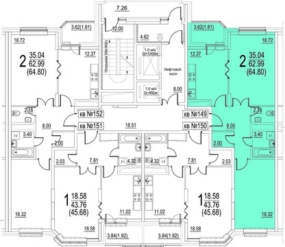 Москва, 2-х комнатная квартира, ул. Радиальная 6-я д.7, к 1, 8488800 руб.