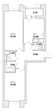 Москва, 2-х комнатная квартира, ул. Озерная д.вл. 35, 12732840 руб.