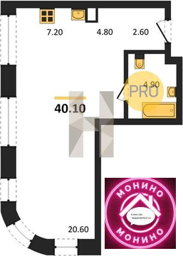 Москва, 1-но комнатная квартира, ул. Автозаводская д.д. влд. 23/74, 20501117 руб.