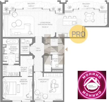 Москва, 2-х комнатная квартира, Большой Черкасский пер. д.д. 4, 361000000 руб.