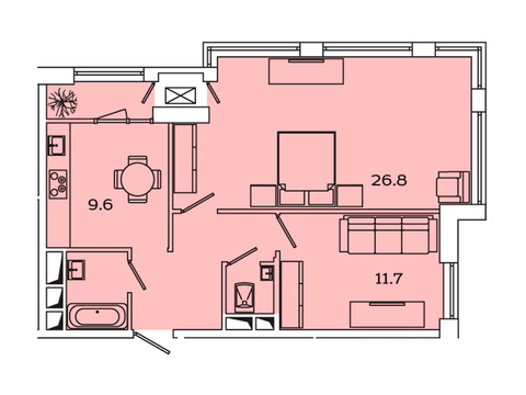 Москва, 2-х комнатная квартира, Рязанский пр-кт. д.2, 10675656 руб.