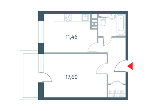 Москва, 1-но комнатная квартира, ул. Викторенко д.11С24, 12677594 руб.