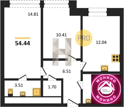 Москва, 2-х комнатная квартира, Анны Ахматовой ул. д., 14765838 руб.