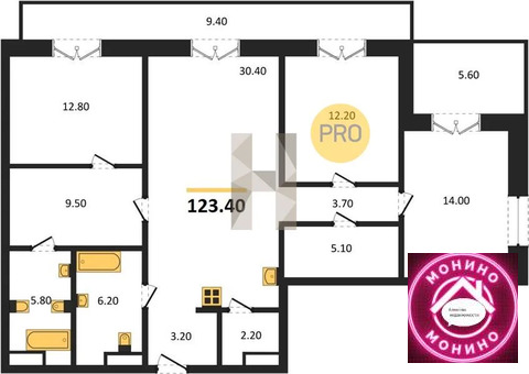 Москва, 3-х комнатная квартира, Огородный прд. д.д. влд. 20, 60060000 руб.
