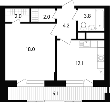 Москва, 1-но комнатная квартира, ул. Усиевича д.вл. 10б, 15708000 руб.