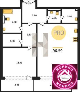 Москва, 1-но комнатная квартира, Крестовоздвиженский пер. д.д. 4, 270452000 руб.