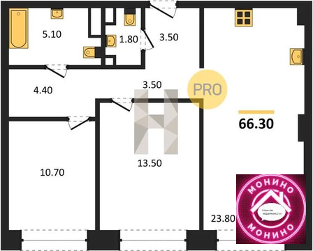 Москва, 2-х комнатная квартира, ул. Маршала Бирюзова д.д. 1, 32484591 руб.