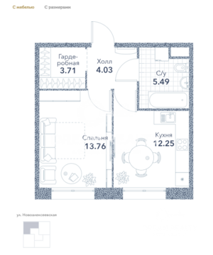 Москва, 1-но комнатная квартира, ул. Новоалексеевская д.16с10, 7063200 руб.