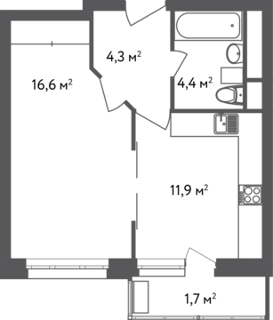 Москва, 1-но комнатная квартира, ул. Вешняковская д.18Г, 6636340 руб.