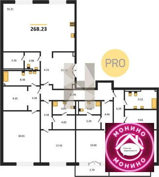 Москва, 4-х комнатная квартира, Крестовоздвиженский пер. д.д. 4, 831513000 руб.