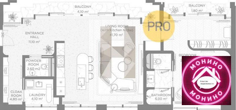 Москва, 1-но комнатная квартира, Большой Черкасский пер. д.д. 4, 354765000 руб.