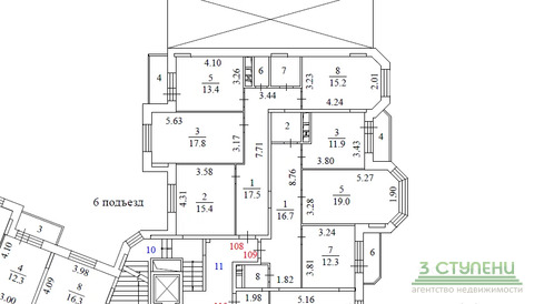 Мытищи, 3-х комнатная квартира, улица Красная Слобода д.11, 6700000 руб.