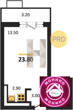 Николо-Хованское, 1-но комнатная квартира, Николо-Хованское дер. д.д. 10.1, 10201632 руб.
