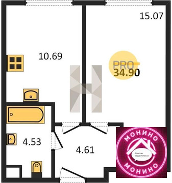 Пушкино, 1-но комнатная квартира, Новая Деревня мкр. д., 5380000 руб.