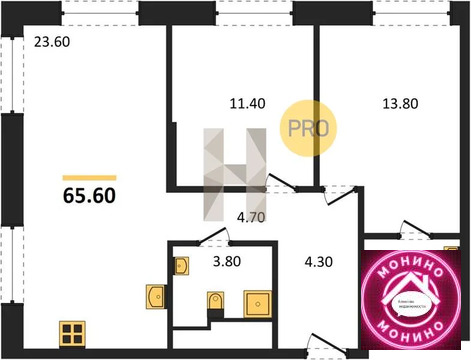 Москва, 2-х комнатная квартира, Ленинградское шос. д., 33534720 руб.