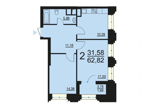 Москва, 2-х комнатная квартира, ул. Берзарина д.28с3, 12214721 руб.