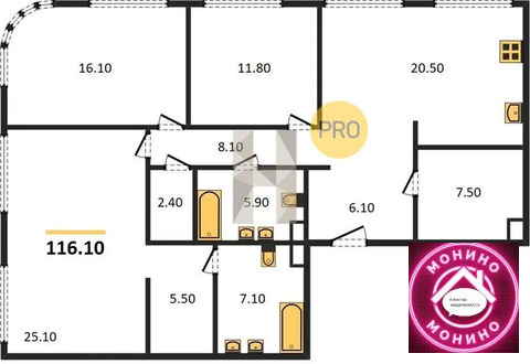 Москва, 3-х комнатная квартира, ул. Автозаводская д.д. 23/64, 59586190 руб.