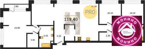 Москва, 3-х комнатная квартира, ул. Дубининская д.д. 59, корпус 2, 88500000 руб.