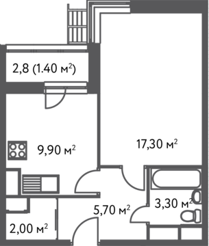 Москва, 1-но комнатная квартира, С.Ковалевской д.20, 6169680 руб.