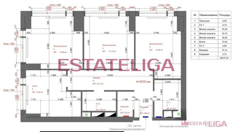 Москва, 7-ми комнатная квартира, Мичуринский пр-кт. д.56, 47000000 руб.