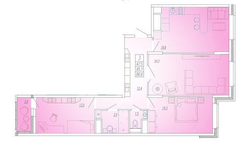 Мытищи, 3-х комнатная квартира, Олимпийский пр-кт. д.10А, 6495000 руб.