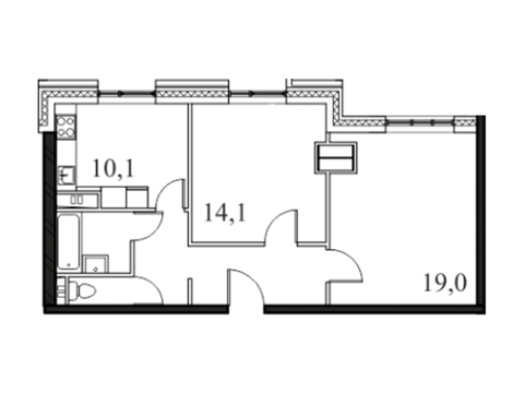 Москва, 2-х комнатная квартира, ул. Автозаводская д.23стр120, 8795021 руб.