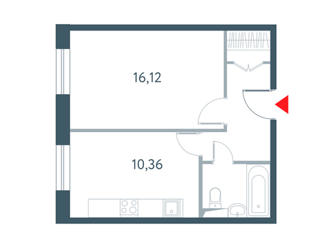 Москва, 1-но комнатная квартира, ул. Викторенко д.11С24, 9607097 руб.