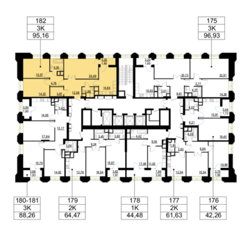 Москва, 3-х комнатная квартира, ул. Берзарина д.д. 28, корп. 1, 22810160 руб.