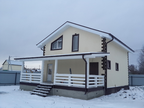 Продается новый блочный дом д. Цибино, ул. Весенняя, 50 км от МКАД, 4500000 руб.