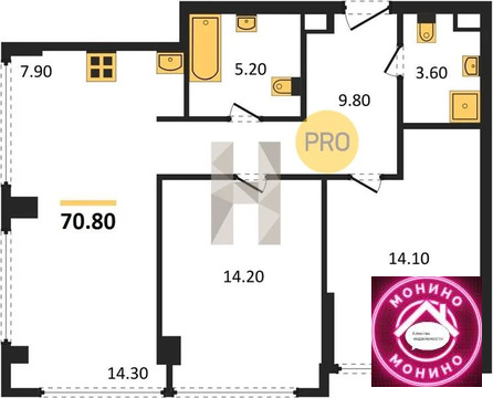Москва, 2-х комнатная квартира, Кутузовский прд. д.д. 16, 69666958 руб.