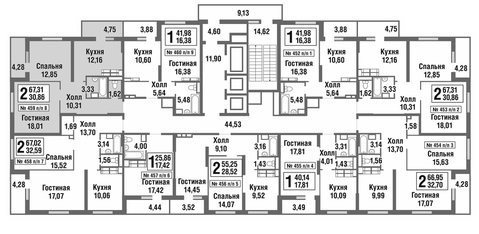 Москва, 2-х комнатная квартира, улица Татьянин Парк д., 8128389 руб.