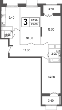 Москва, 3-х комнатная квартира, Яна Райниса б-р. д.вл.4, корп.3, 15412900 руб.