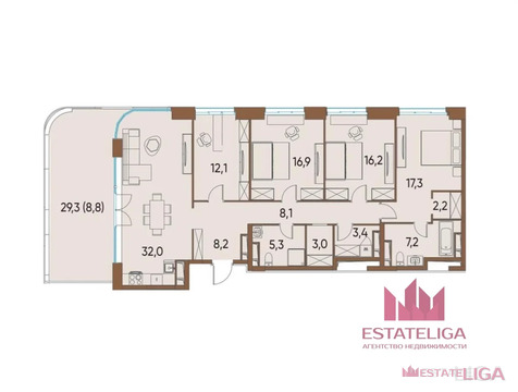 Москва, 4-х комнатная квартира, ул. Нижние Мневники д.16к4, 120000000 руб.