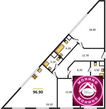 Москва, 3-х комнатная квартира, ул. Летниковская д.д. 4/6а, 65832857 руб.