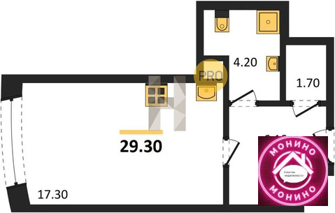 Москва, 1-но комнатная квартира, Андропова пр-кт. д., 18879135 руб.