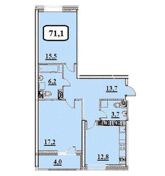 Москва, 2-х комнатная квартира, ул Старокрымская д.д. 17, 11742328 руб.