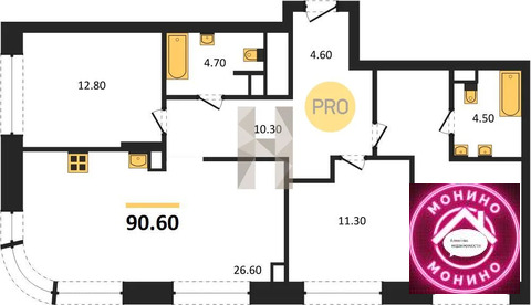 Москва, 3-х комнатная квартира, ул. Автозаводская д.д. 23/64, 65679158 руб.