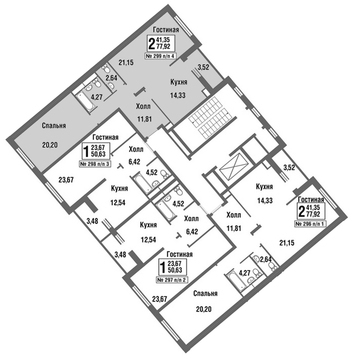 Москва, 2-х комнатная квартира, улица Татьянин Парк д., 9494552 руб.