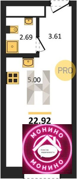 Москва, 1-но комнатная квартира, Анны Ахматовой ул. д., 8098819 руб.