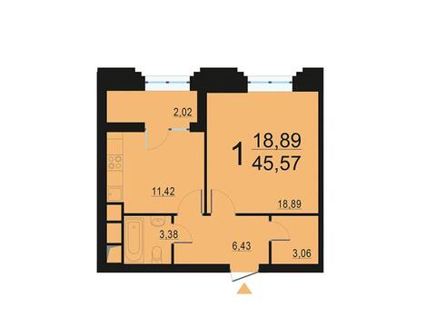 Москва, 1-но комнатная квартира, ул. Берзарина д.28, 8673794 руб.