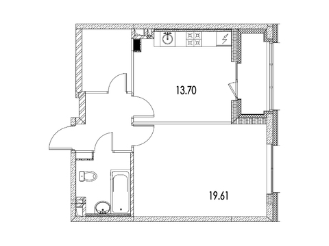 Москва, 1-но комнатная квартира, ул. Автозаводская д.Вл23, 10345457 руб.