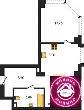 Москва, 1-но комнатная квартира, Большая Тульская ул. д.д. вд. 10, 28422020 руб.