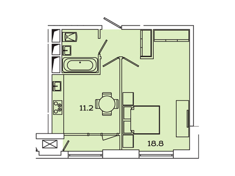 Москва, 1-но комнатная квартира, Рязанский пр-кт. д.2, 6729256 руб.