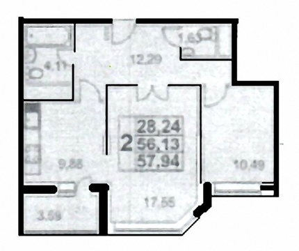 Москва, 2-х комнатная квартира, ул. Радиальная 6-я д.3 к10, 7900000 руб.