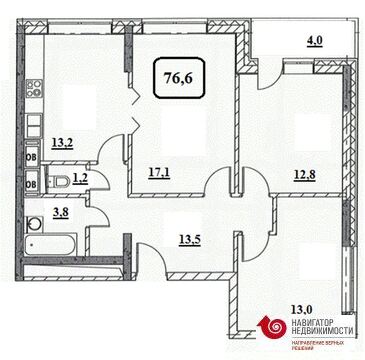 Москва, 3-х комнатная квартира, пр-кт Будённого д.д. 51к7, 13928356 руб.