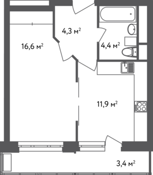 Москва, 1-но комнатная квартира, ул. Вешняковская д.18Г, 7169960 руб.