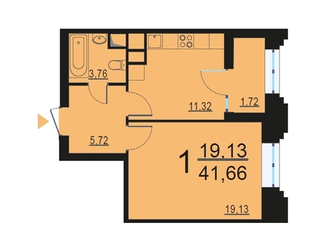 Москва, 1-но комнатная квартира, ул. Берзарина д.28, 8332000 руб.