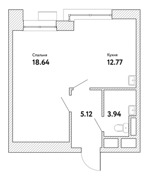 Москва, 1-но комнатная квартира, ул. Озерная д.вл. 35, 7104776 руб.