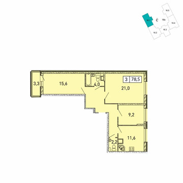 Красногорск, 3-х комнатная квартира, б-р Космонавтов д.д 8, 7393197 руб.